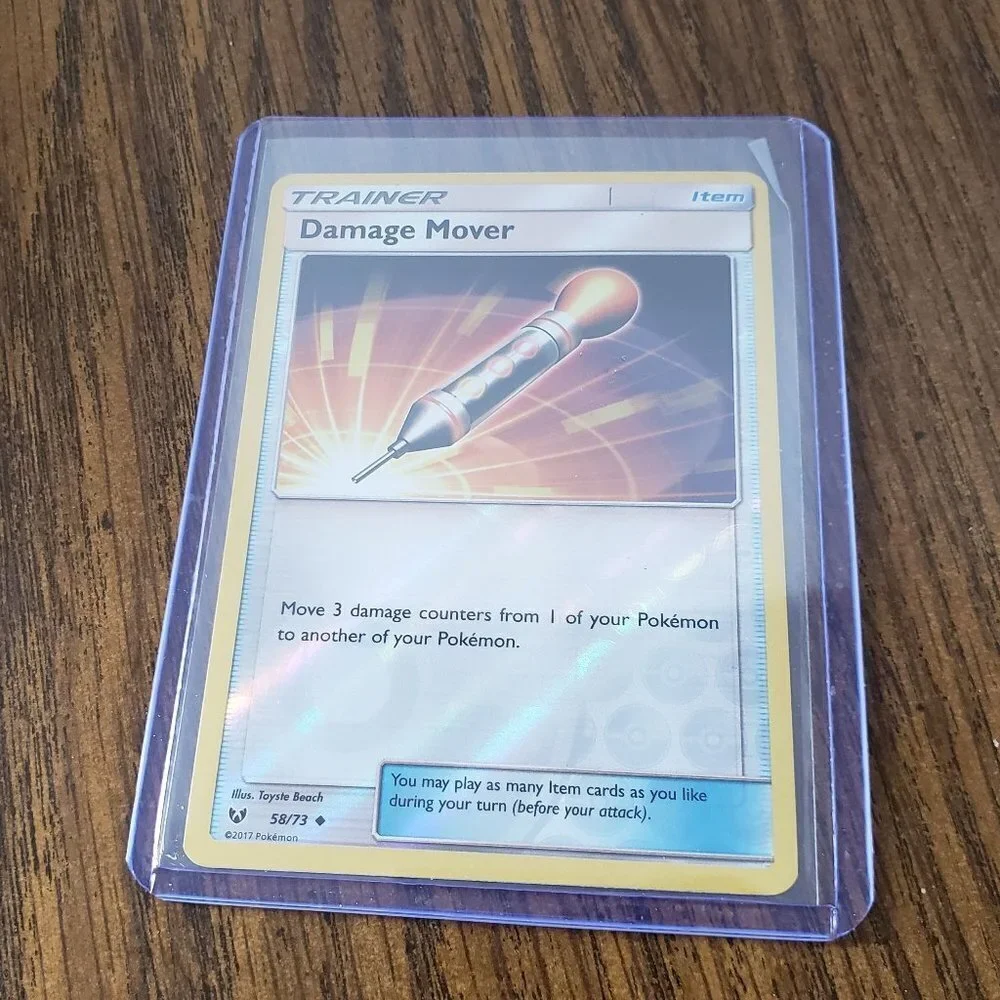 Pokémon TCG Card Damage Mover Reverse Holo Trainer 58/73 Shining Legends Pokemon
